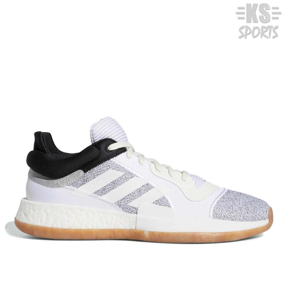 Adidas Marquee Boost Low `white Gum` Men`s Basketball Shoes D96933