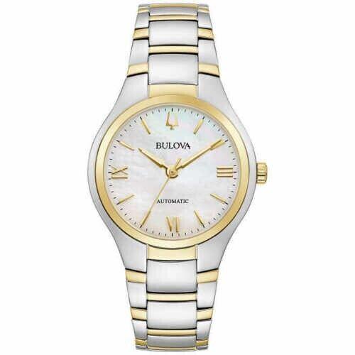 Bulova 98L297 Classic Stainless Steel Automatic Ladies Watch /