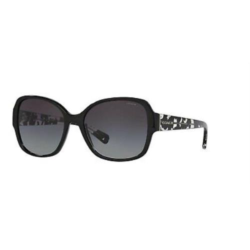 Coach Woman Sunglasses Black Lenses Acetate Frame 0HC8166 534811 58mm