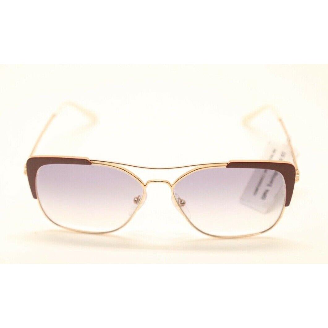 Prada Spr 54V 400-409 Rose Gold/gradient Blue Rectangle 58mm Sunglasses 1255