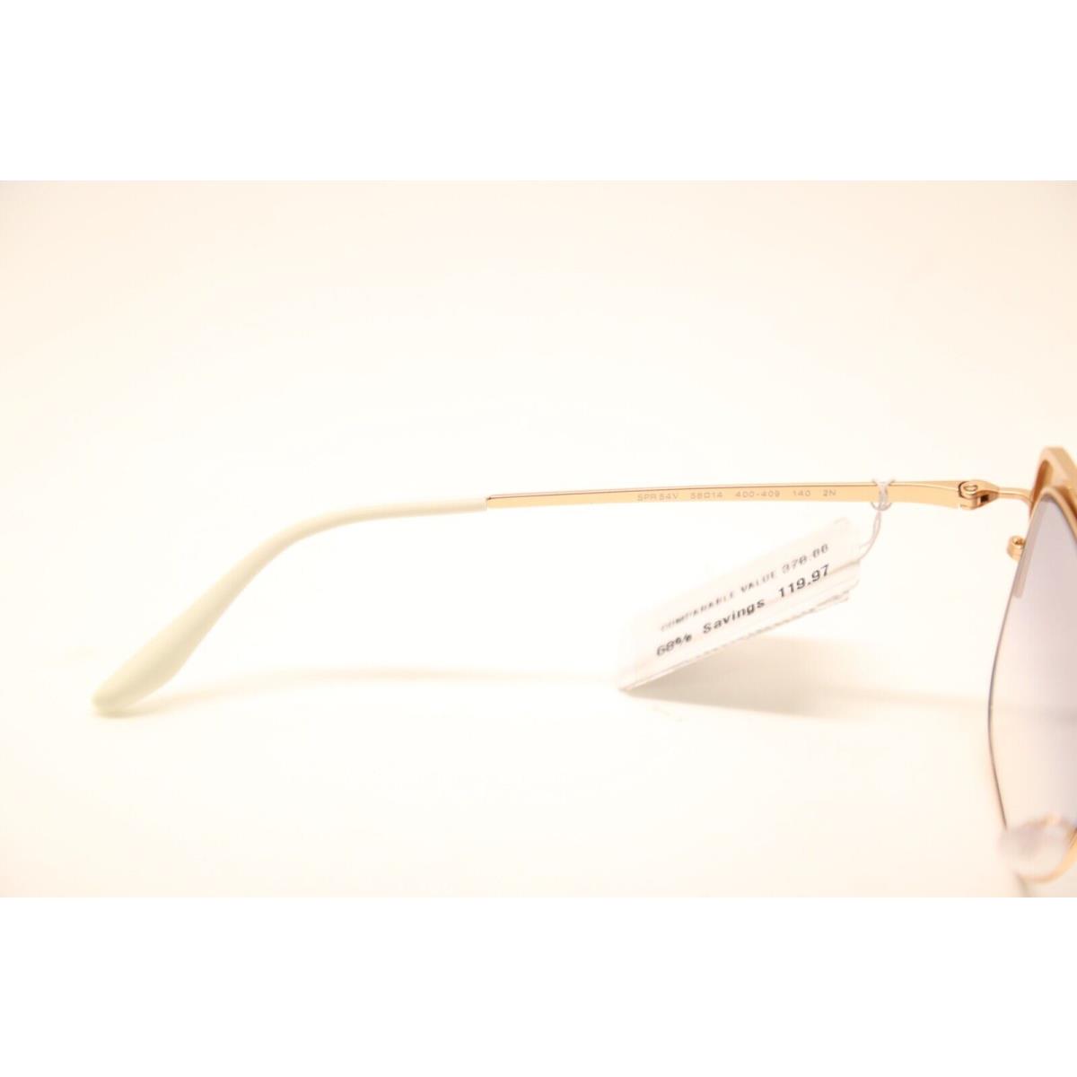 Prada sunglasses SPR - Gold/Burgundy Frame, Blue Lens 4