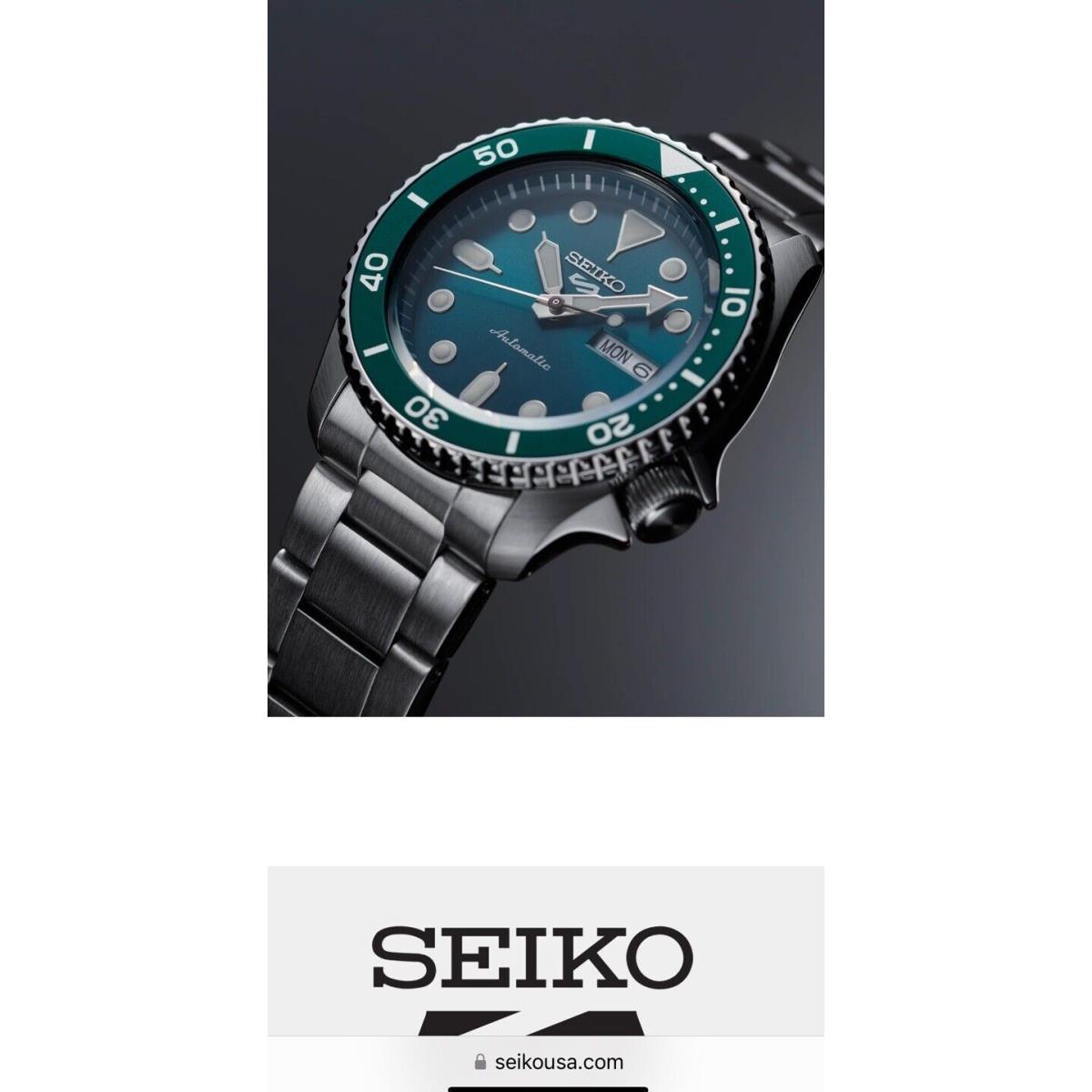 Seiko 5 Sports Automatic Green Dial Stainless Steel Men s Watch SRPD61