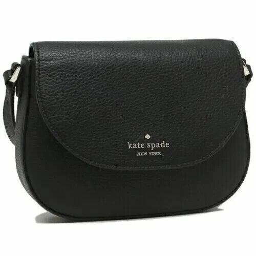 Kate Spade Leila Mini Flap Crossbody Black Leather WLR00396 Retail