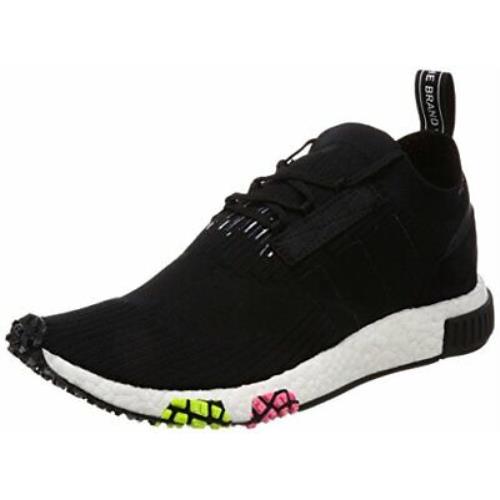Adidas Men`s Nmd_racer Primeknit Black/white/pink Sz 9.5 CQ2441 Running Shoe