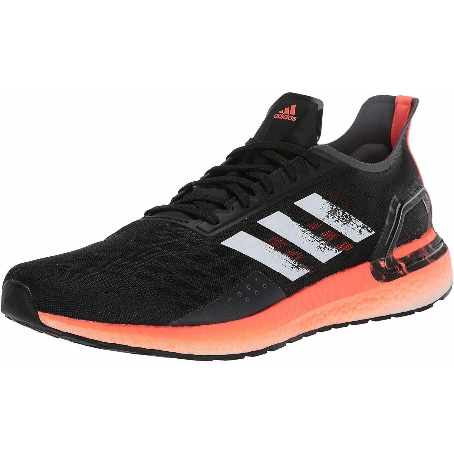 Adidas Men`s Ultraboost PB Running Shoes EG0427 Size 9 US in The Box - Black/White/Signal Coral