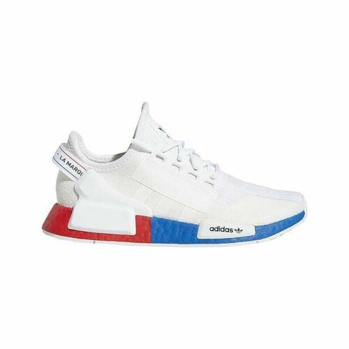 Adidas Originals Nmd R1 V2 White Lush Red Blue FX4150 Running Shoes Sneakers