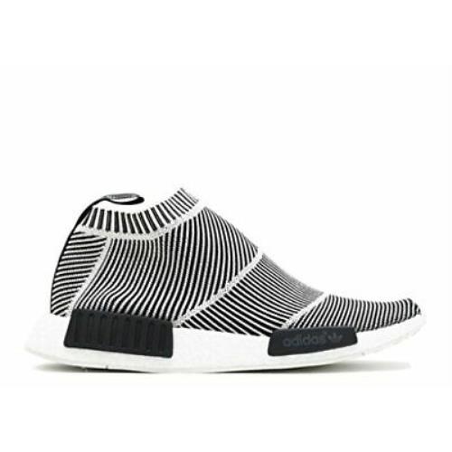 Adidas Men`s NMD_CS1 Primeknit White/black Sz 4.5 S79150 Fashion Shoe