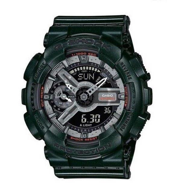 Casio G-shock GMAS110MC-3A Metallic Green Chronograph Resin Watch