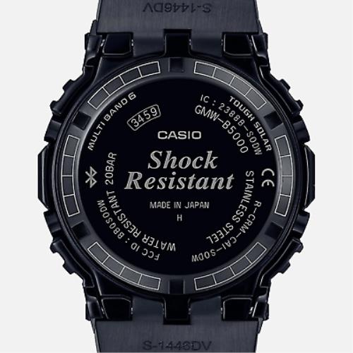 Casio watch [GMWB5000]  - Black Dial, Black Band
