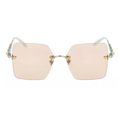 Gucci sunglasses  - Silver Frame, Pink Lens 0