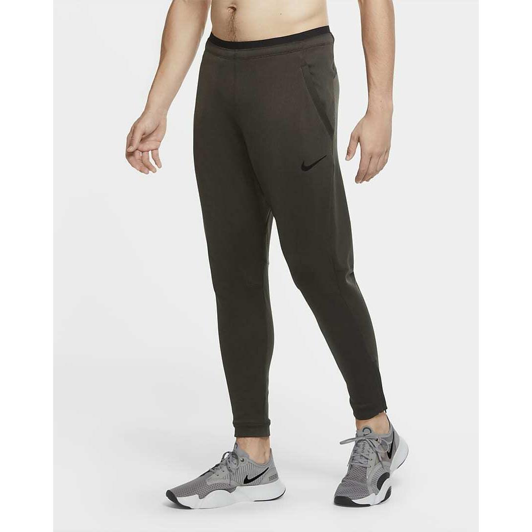 Nike Pro Fleece Training Pants Size Large Sequoia Joggers Running CZ2203 355
