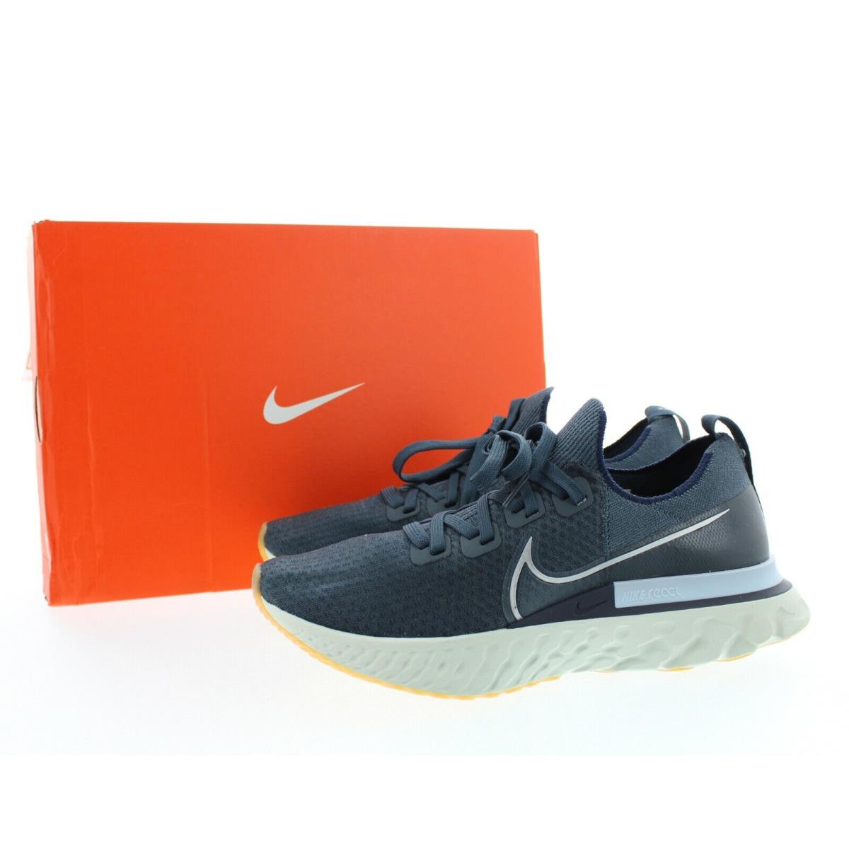 Nike React Infinity Run Shoes Men`s Flyknit Running CD4371 401 Blue Size 8