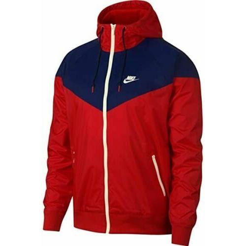 nike windbreaker mens red and blue