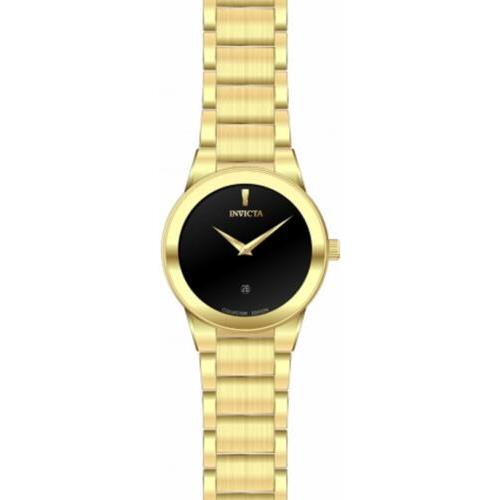 Invicta watch  - Black Dial, Gold Band 0