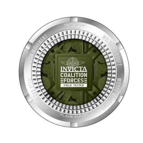 Invicta watch Coalition Forces - Gray Dial, Silver Band, Rose Gold Bezel