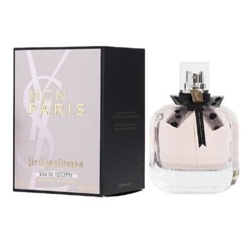 Ysl Mon Paris Yves Saint Laurent 3.0 oz / 90 ml Eau De Toilette Women Perfume