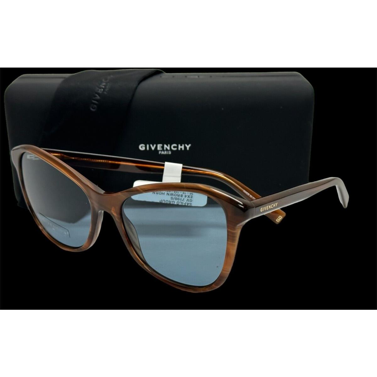 Givenchy GV7198/S Brown Horn/blue EX4/KU Sunglasses