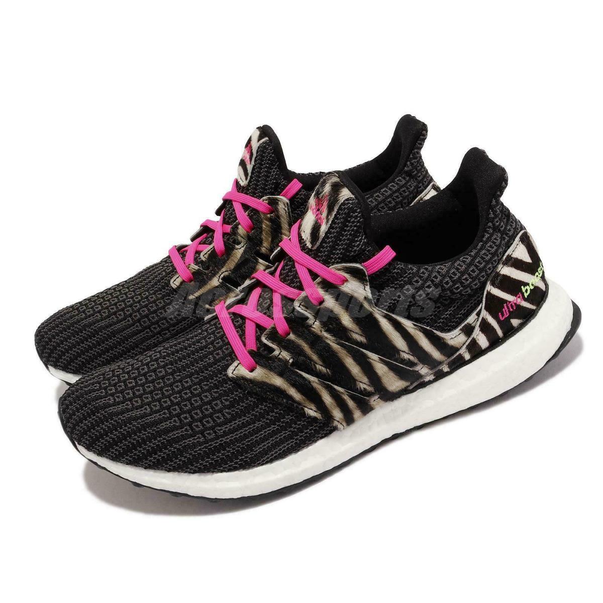 Adidas Ultraboost Dna Men`s Running Shoes Black White Pink FZ2730 - Black/White/Pink