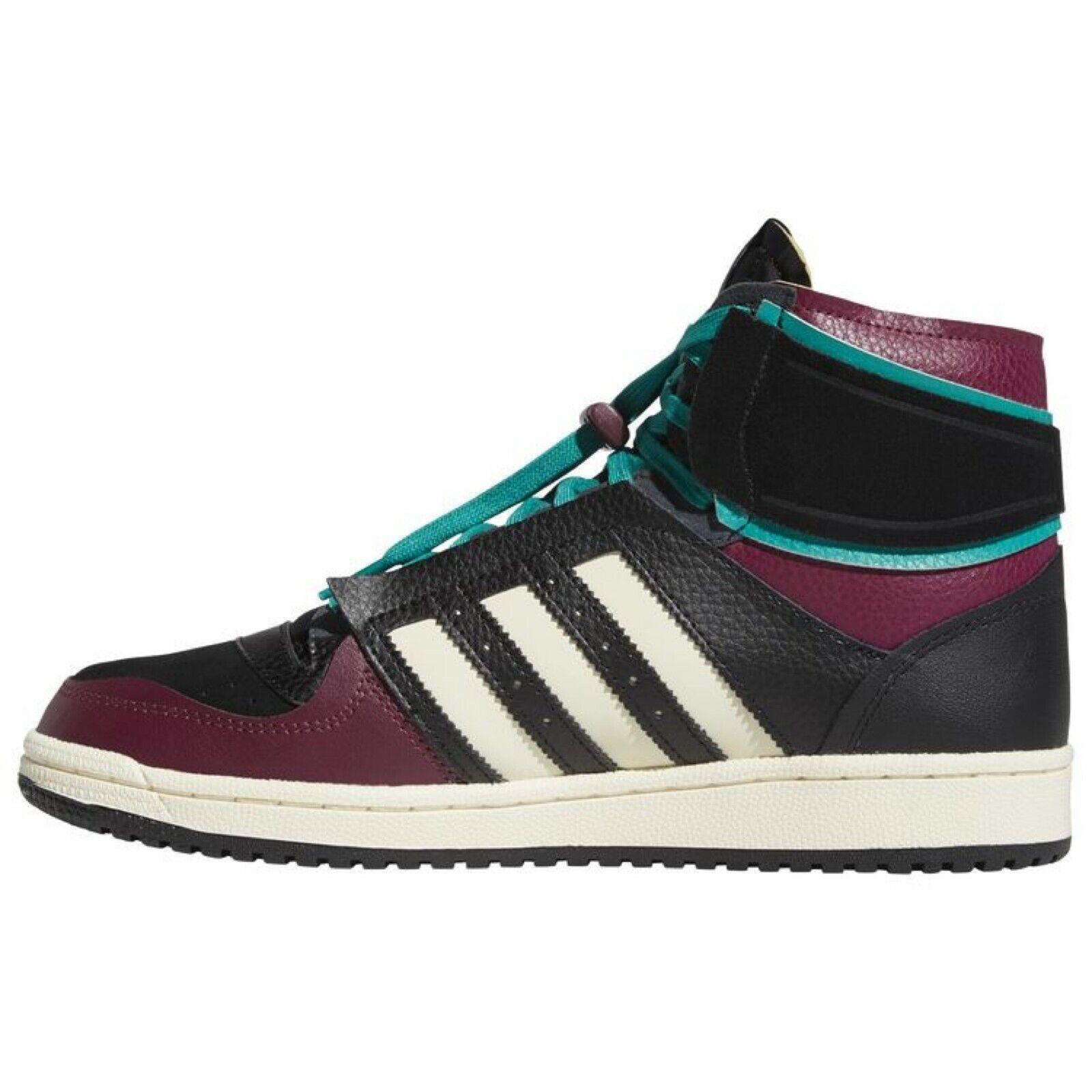 Adidas shoes Ten - Black , Black/Crimson/Green Manufacturer 9