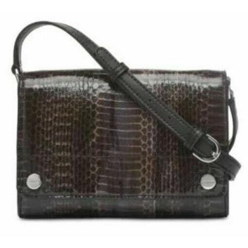Calvin Klein Crossbody Brown Python Shoulder-bag Susan Flap Embossed Leather