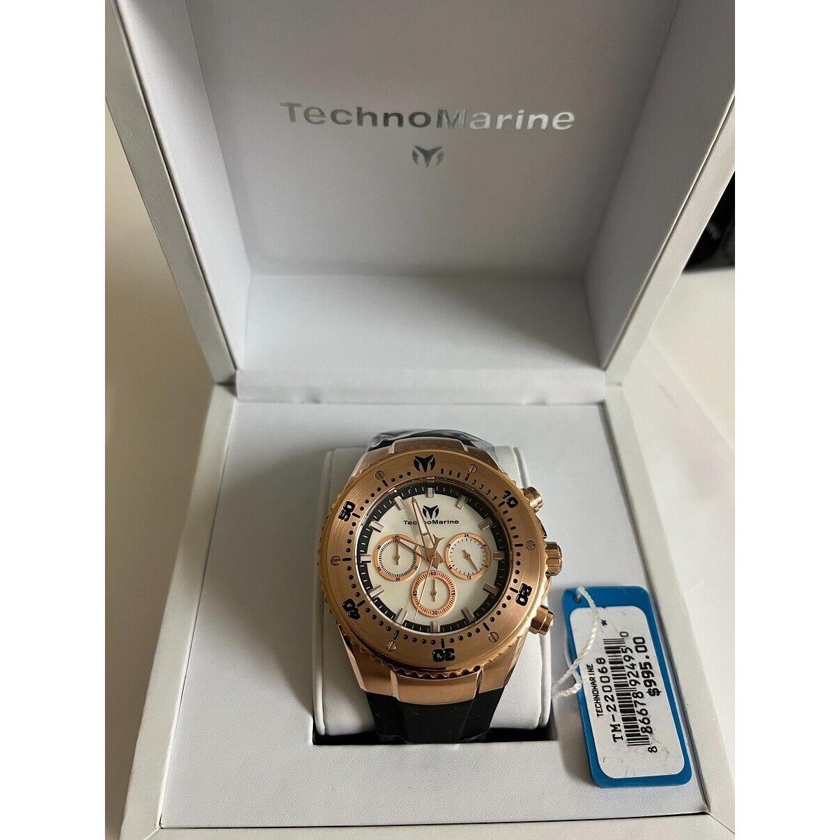 Technomarine TM-220068 Manta 48mm Chronograph White Mop Dial Watch