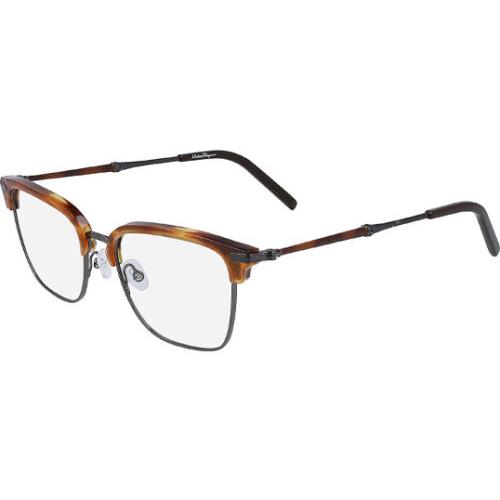 Salvatore Ferragamo Men`s Square Brow-line Eyeglass Frames - SF2194 216 - Italy