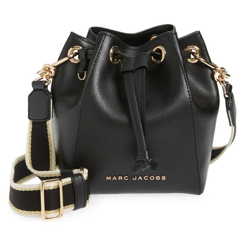 Marc Jacobs The Bucket Bag Small Leather Crossbody Bag Black