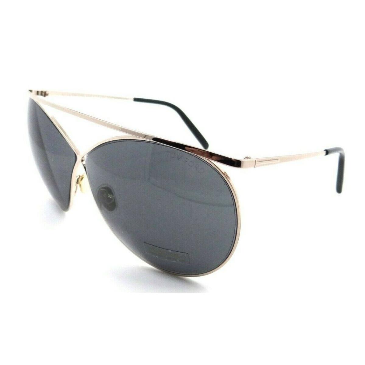 Tom Ford Sunglasses TF 0761 28A 67-08-130 Stevie Rose Gold / Dark Grey Italy