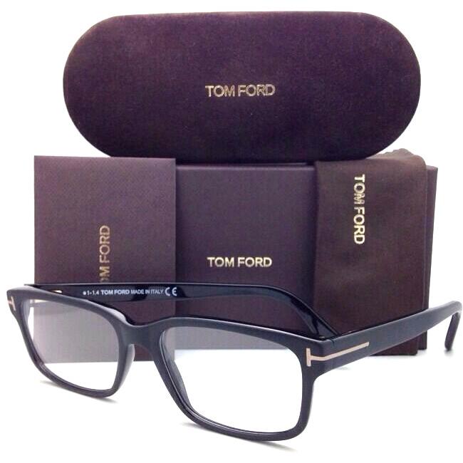 Tom Ford Eyeglasses TF 5313 002 55-17 145 Matte to Shiny Black Fade Frames