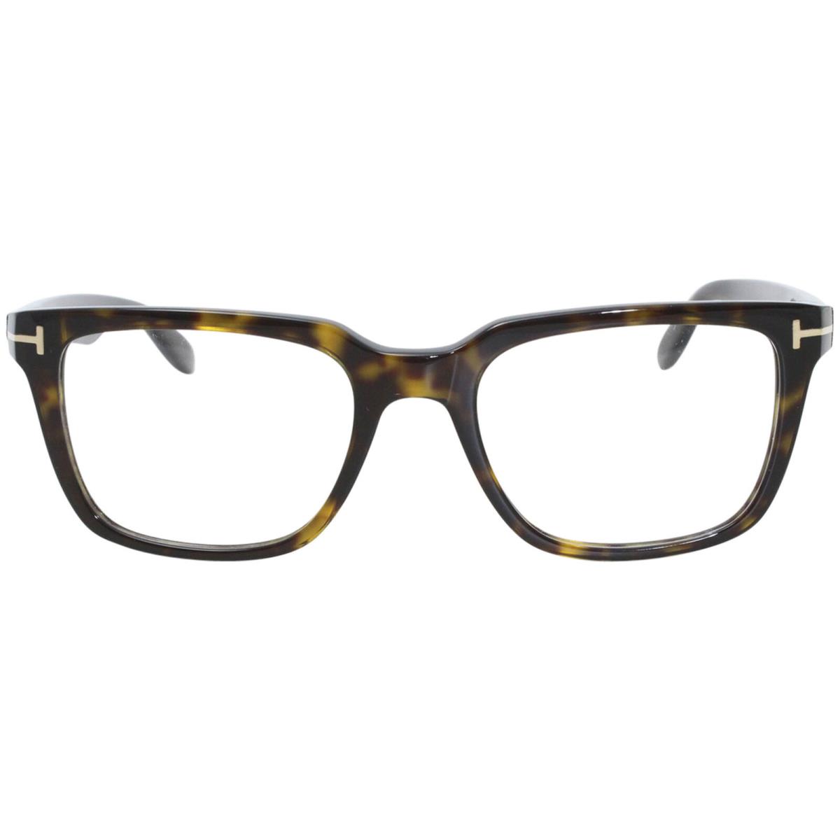 Tom Ford TF5304 052 Eyeglasses Men`s Shiny Classic Havana Optical Frame 54mm