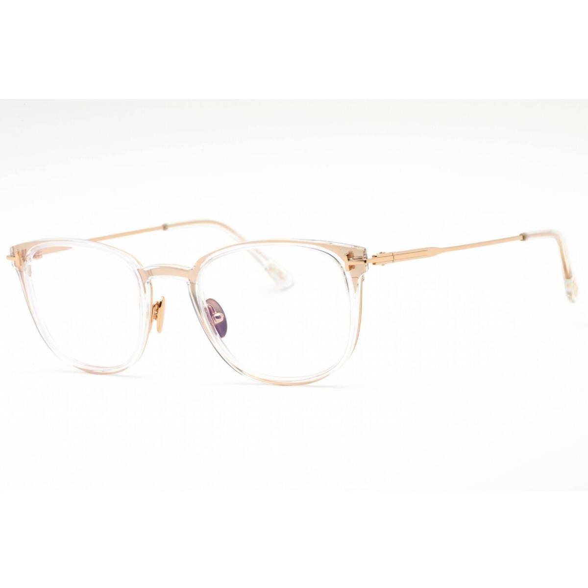 Tom Ford Men`s Eyeglasses Shiny Deep Gold Cat Eye Plastic Frame FT5694-B 030