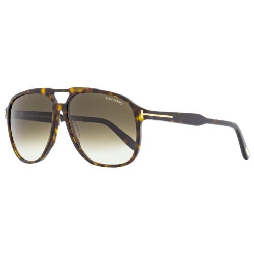 Tom Ford Navigator Sunglasses TF753 Raoul 52K Dark Havana 62mm FT0753