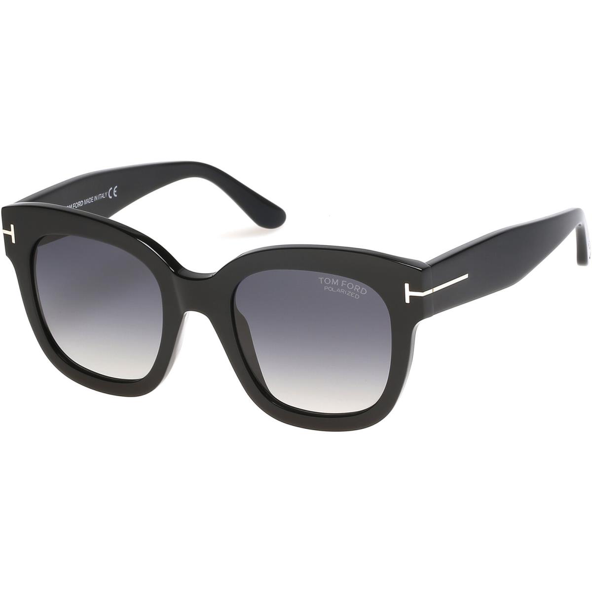 Tom Ford FT0613 01D Shiny Black/smoke Polarized Gradient Sunglasses DA