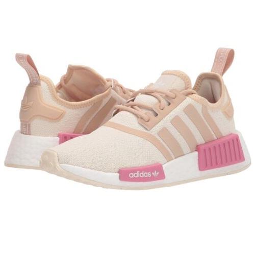 Adidas Nmd R1 Wonder White Halo Blush Everyday Boost Comfort Shoes Women s 10.5
