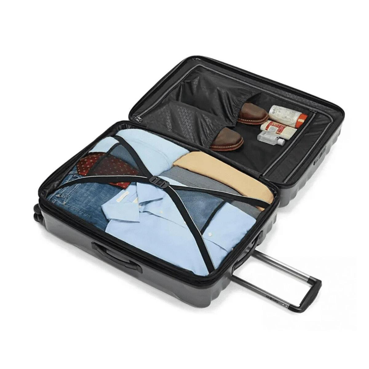 Samsonite Volante Hardside Spinner Luggage 2 Piece Set Dark Gray