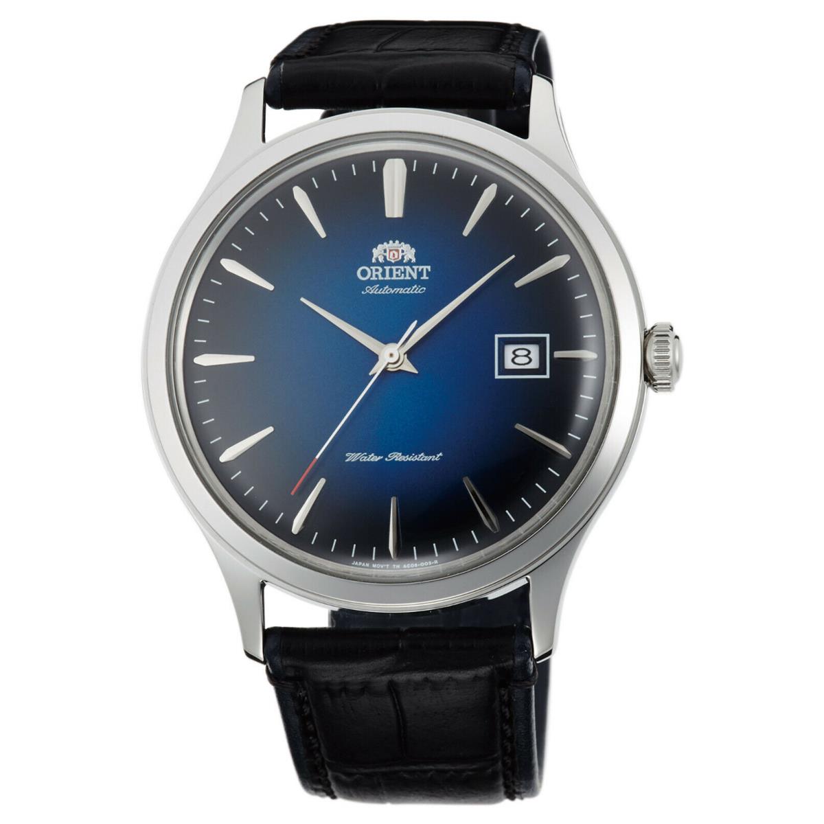 Orient FAC08004D Bambino Version 4 Automatic Blue Dial Leather Watch