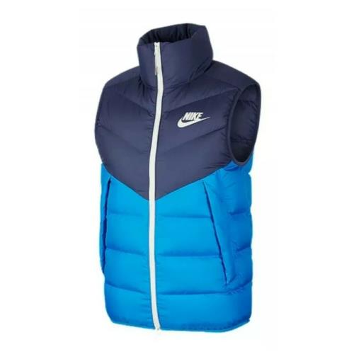 Nike Sportswear Windrunner Down Fill Puffer Men Vest Blue 928859 557