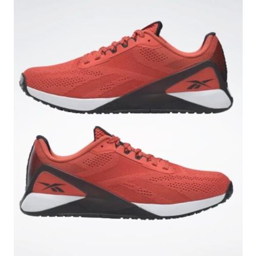 Reebok Nano X1 Men Athletic Shoe Gym Crossfit Red Sneaker Weightlifting Trainers