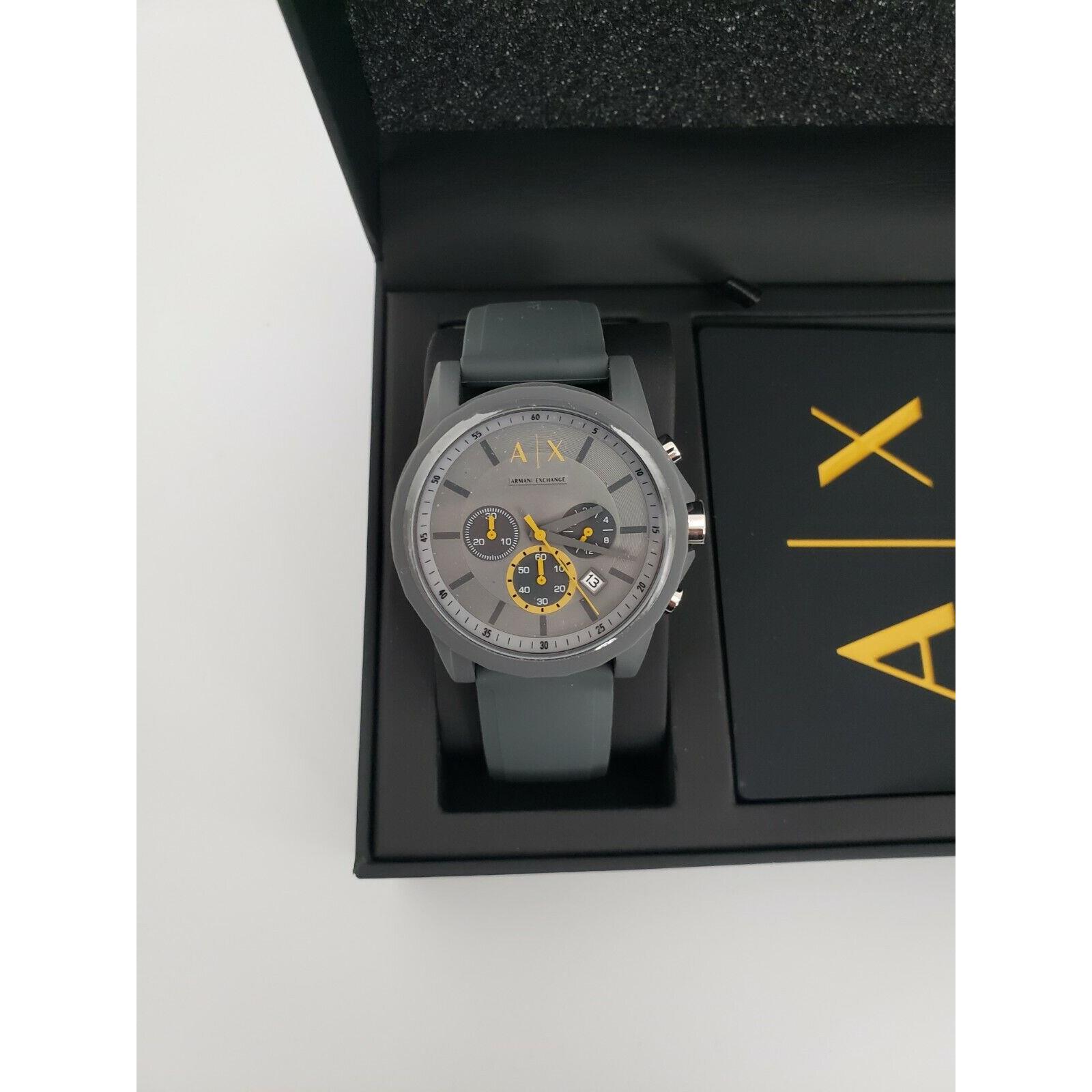 Armani Exchange watch  - Gray Dial, Gray Band, Gray Bezel 0