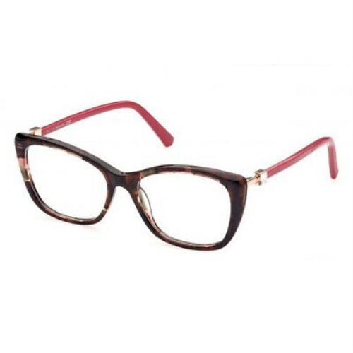 Swarovski SK5416-055-53 Coloured Havana Eyeglasses | 081114350410 ...