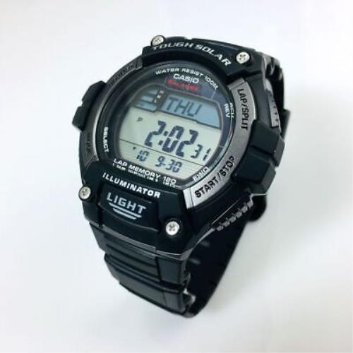 Men`s Casio Sport Solar Power Watch WS220-1AV - Band: Black