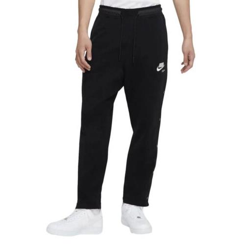 Nike Sportswear Men`s Sz L Nsw French Terry Tearaway Pants Black CU3820-001