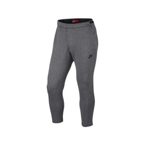 Nike Men s Logo Tech Fleece Slim Fit/crop Length Size M 832120-091 Heather Gray