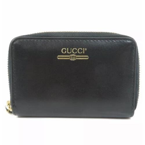 Gucci 547597 Black Leather Coin/card Case