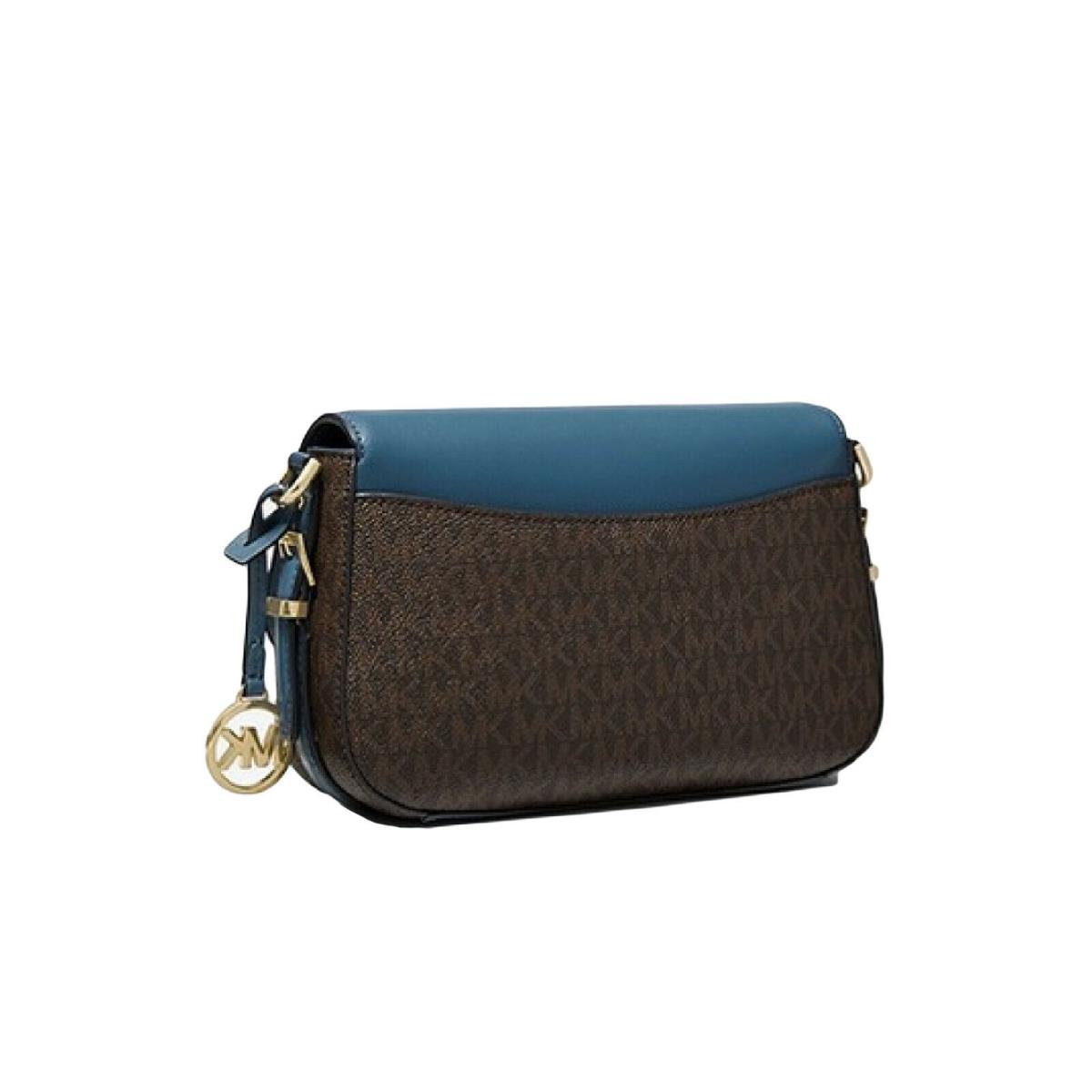 bedford legacy large logo and pebbled leather crossbody bag