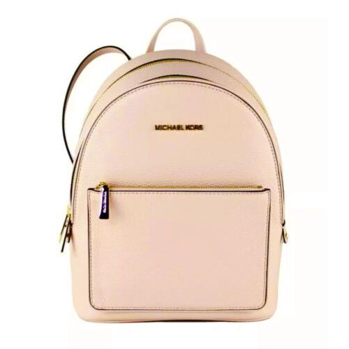 Michael Kors Adina Medium Powder Blush Pebble Leather Convertible Backpack Bag