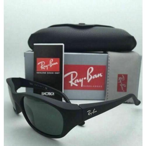 Ray-Ban sunglasses  - Matte Black Frame, Green Lens 3