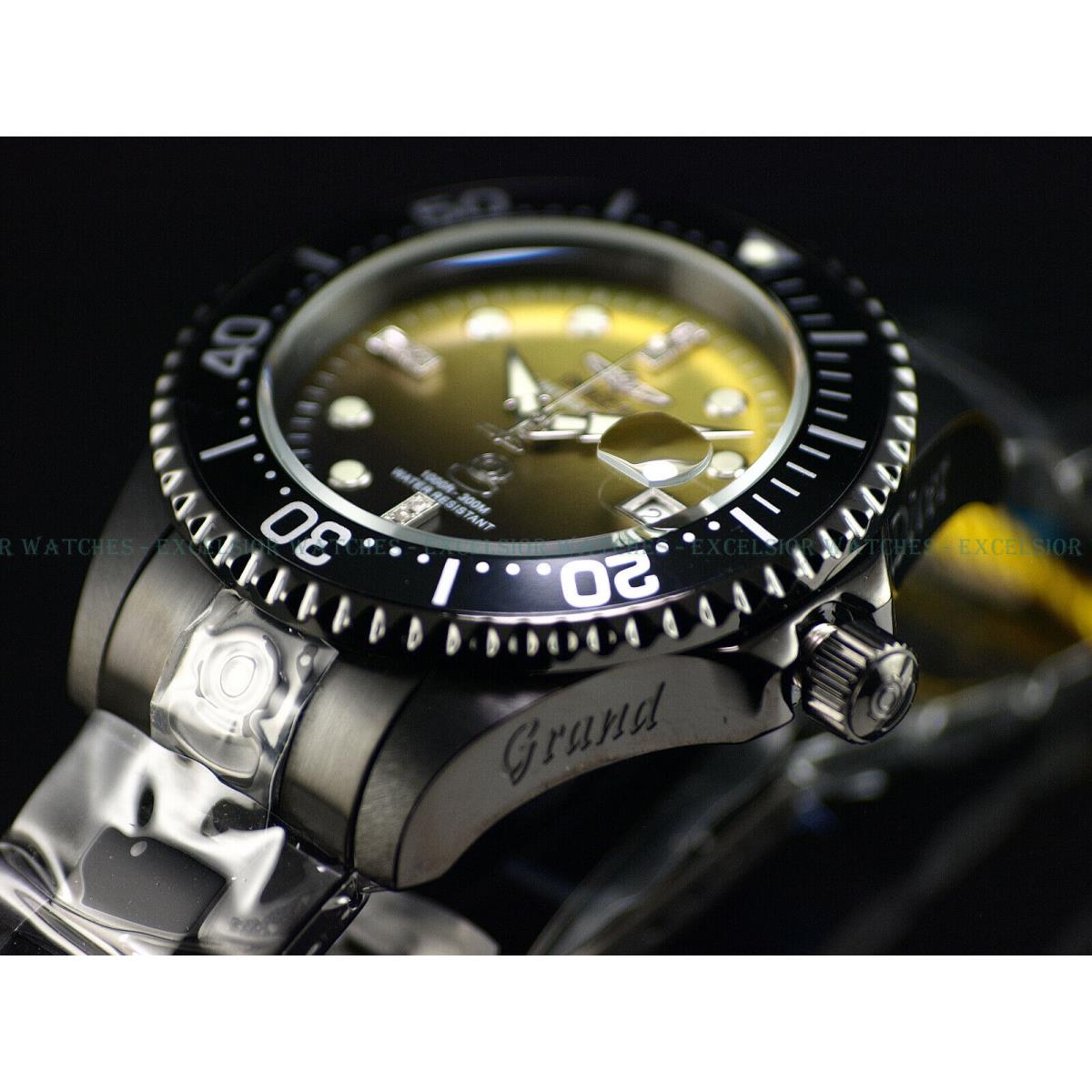 Invicta watch Diamond Grand Diver - Multicolor Dial, Black Band, Black Bezel