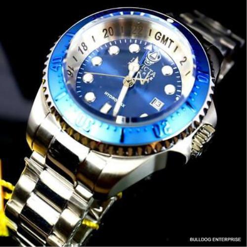 Invicta watch  - Face: Blue, Dial: Blue, Band: Silver