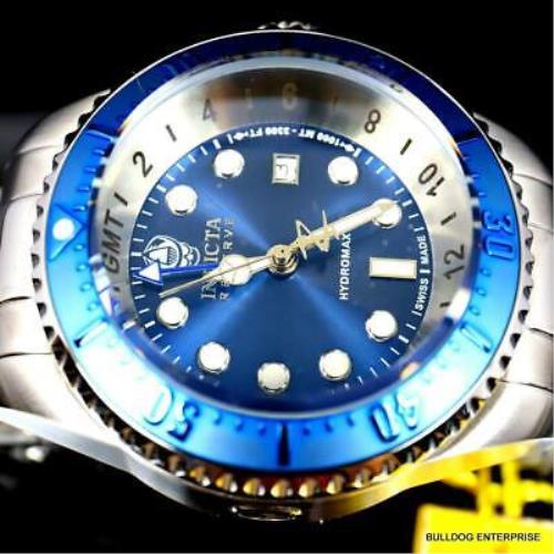 Invicta watch  - Face: Blue, Dial: Blue, Band: Silver